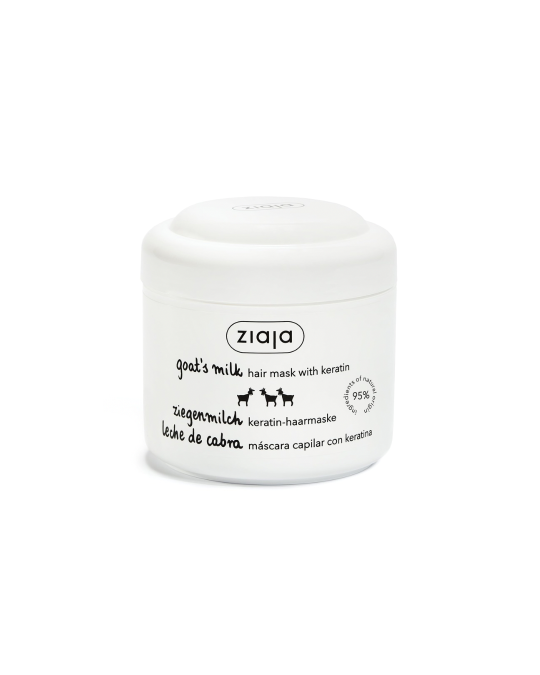 Ziaja Goat's Milk Hair Mask with Keratin -ماسك شعر لتقوية الشعر الجاف والتالف