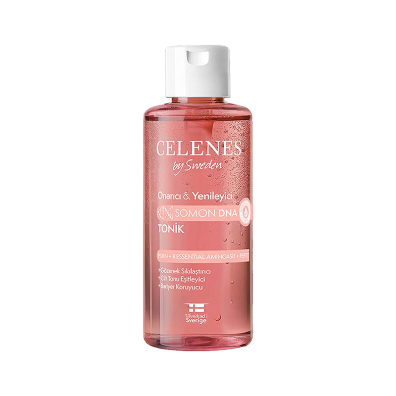 Celenes repairing & renewing salmon dna toner 200ml - تونر سيليينز لإصلاح وتجديد البشرة بخلاصة حمض السالمون النووي 200 مل