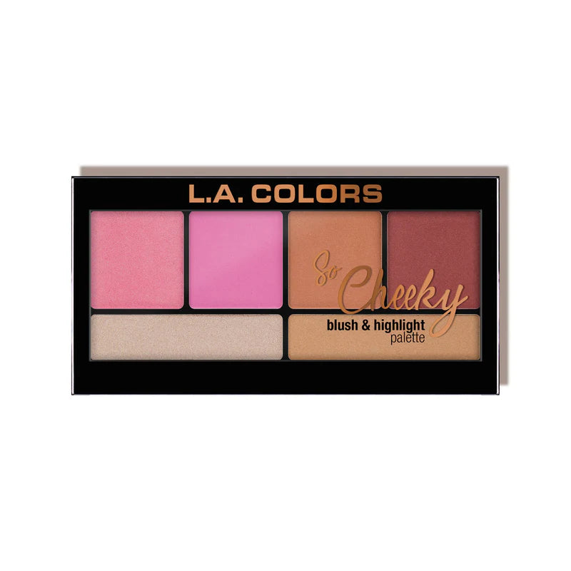L.A.Colors So Cheeky Blush & Highlight -باليت أحمر خدود واضاءة