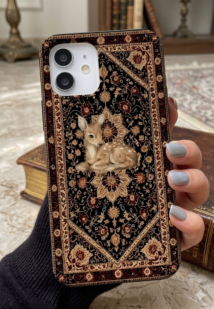 غطاء موبايل أنيتكة الغزال بناتي فخم