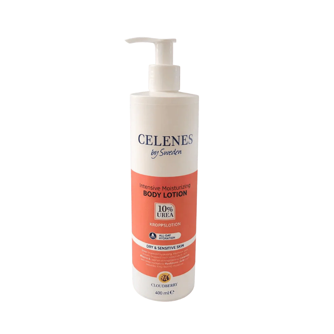 Celenes body lotion 10%urea 400ml - كريم ترطيب الجسم للبشرة الجافة والحساسة