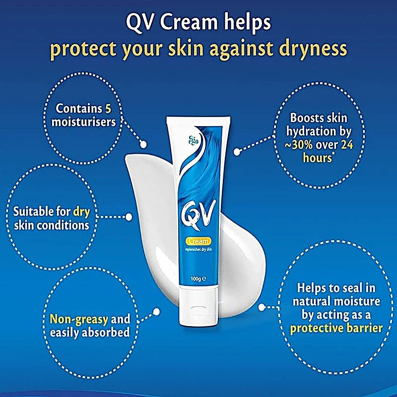 Qv moisturising cream replenish dry skin - كريم مرطب البشرة الجافة