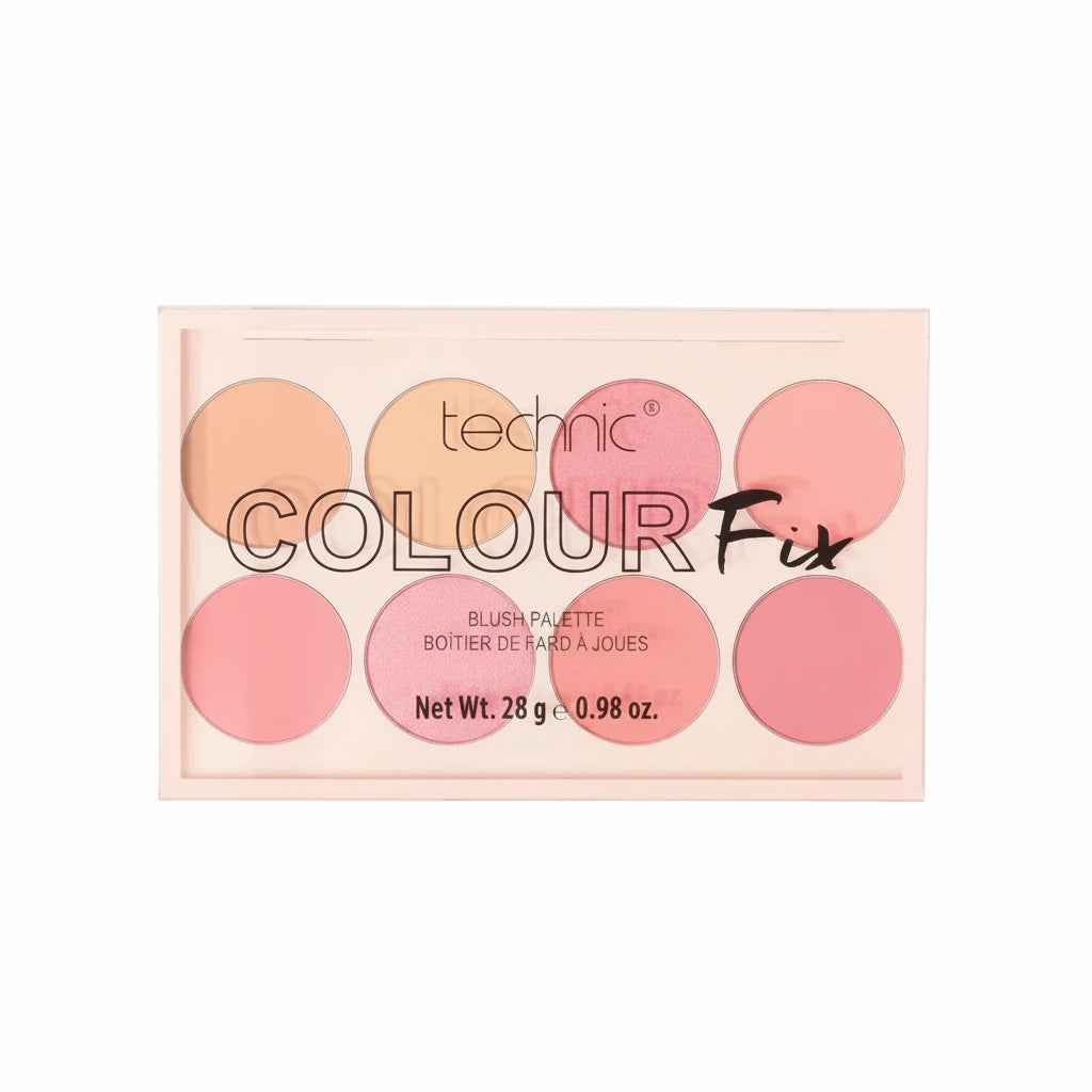 Technic colour fix plush palette -باليت أحمر خدود من تكنيك