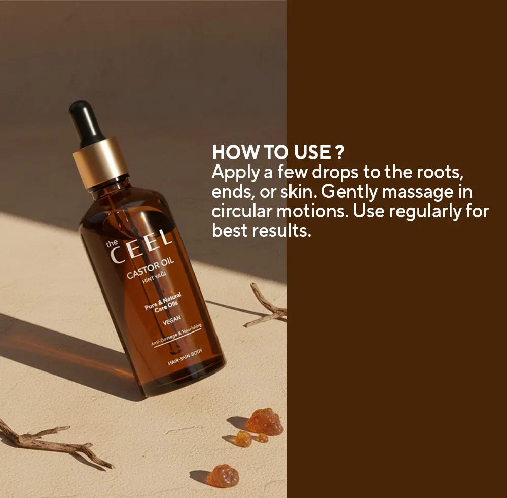 The ceel castor hair oil - زيت الخروع الطبيعي للعناية بالشعر