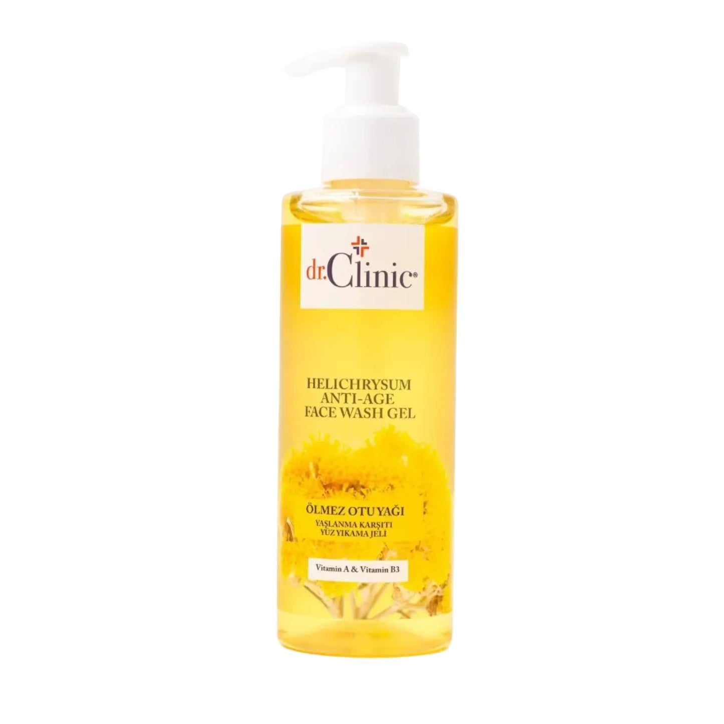 Dr.Clinic Helichrysum Anti-Age Face Wash Gel - غسول جل للوجه ومضاد للشيخوخة بخلاصة هيليكريزوم من دكتور كلينك