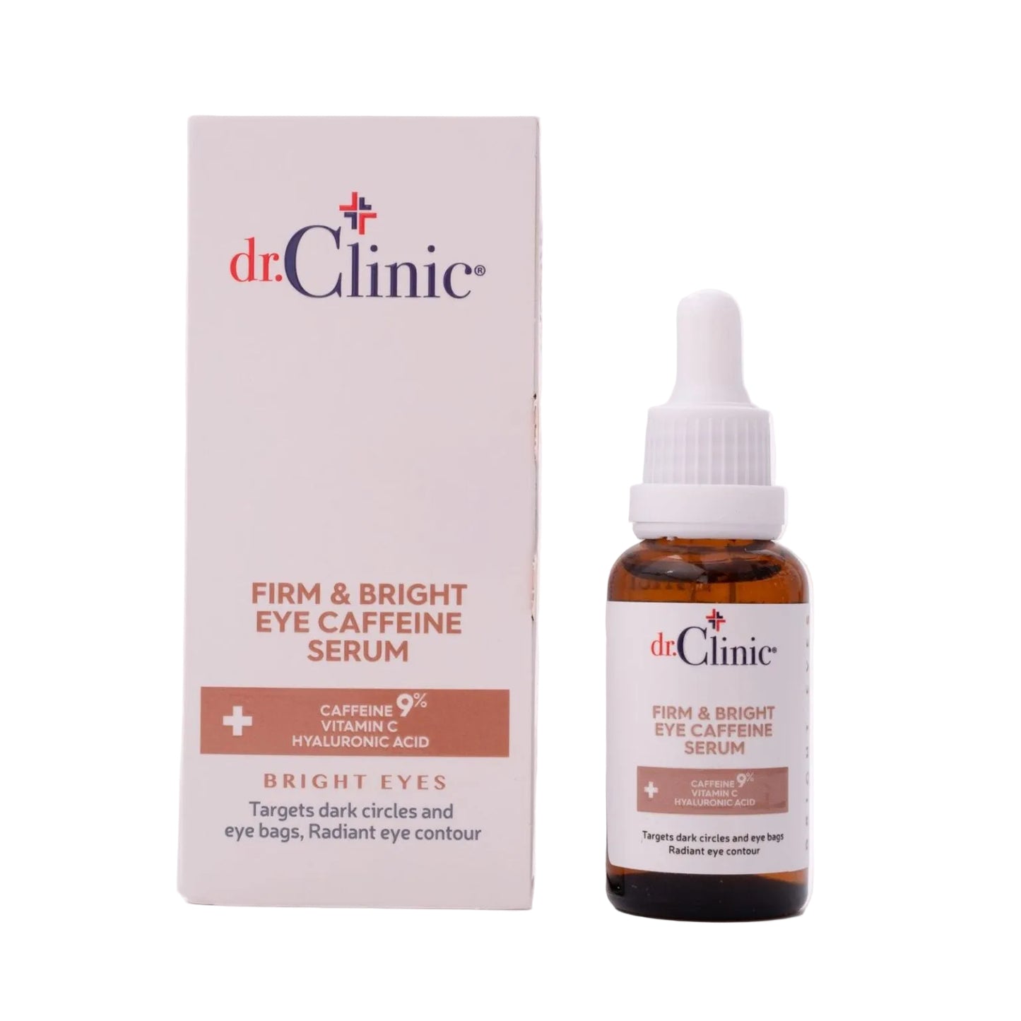 Dr.Clinic Firm & Bright Eye Caffeine Serum -سيروم تحت العين للهالات والانتفاخ