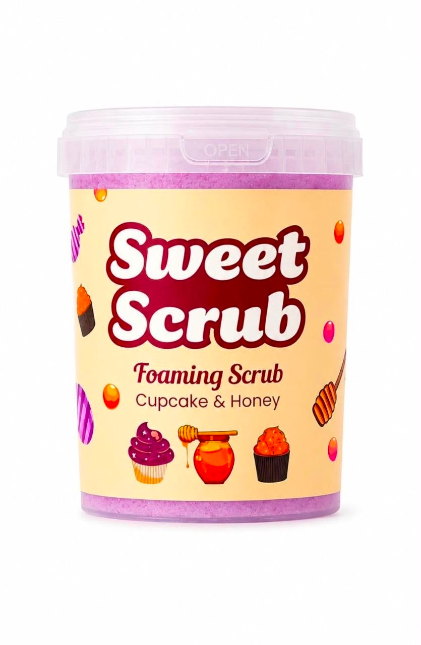 SWEET SCRUB CUPCAKE FOAMING SCRUB 500g سكراب الكب كيك من سويت سكراب