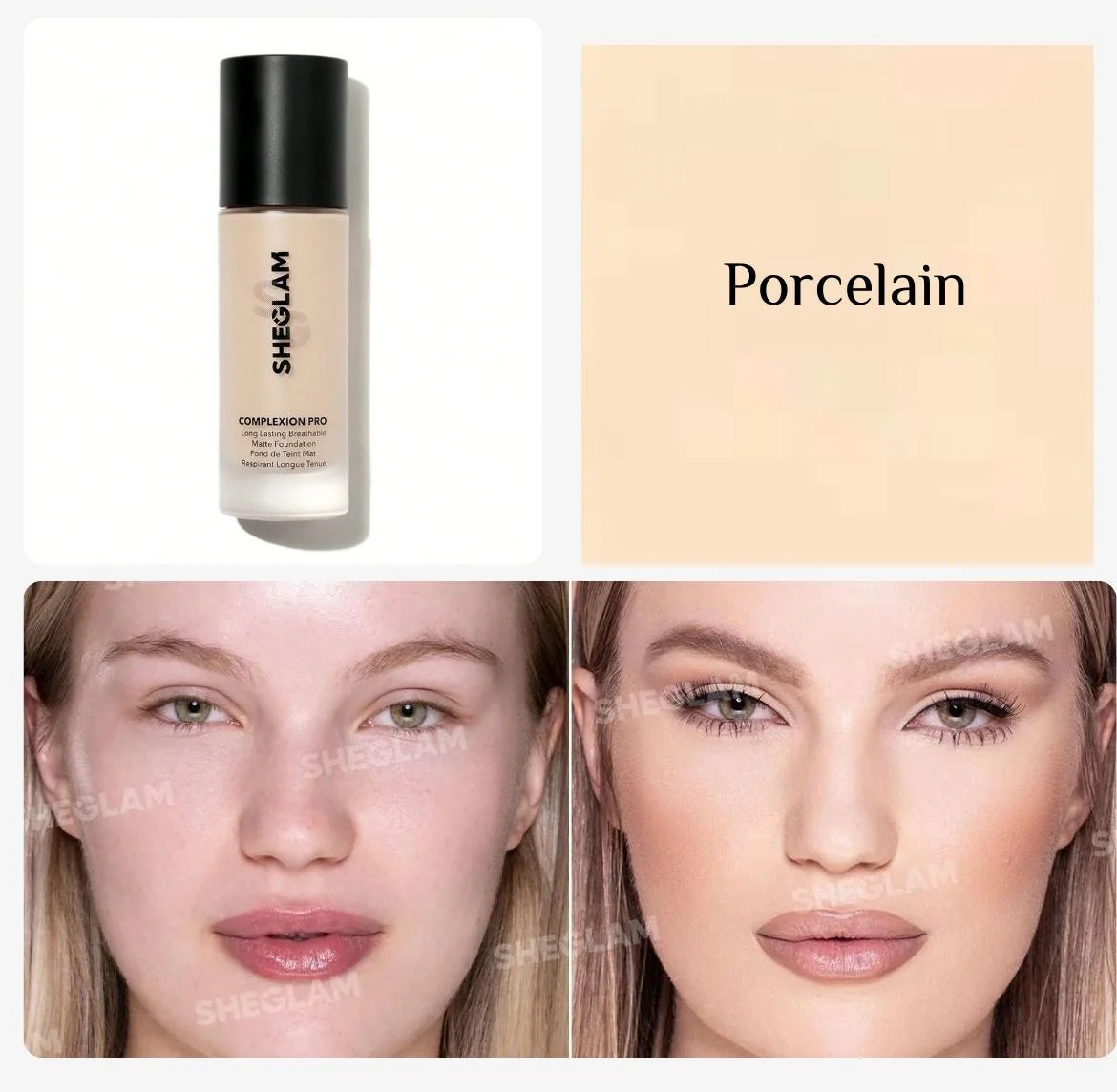 Sheglam long lasting breathable matte foundation - فاونديشن شيكلام غير لامع