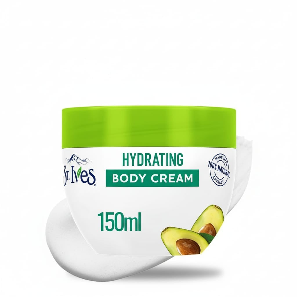 St.ives hydrating body cream 150ml - كريم الجسم المرطب بالترطيب العالي بالأفوكادو