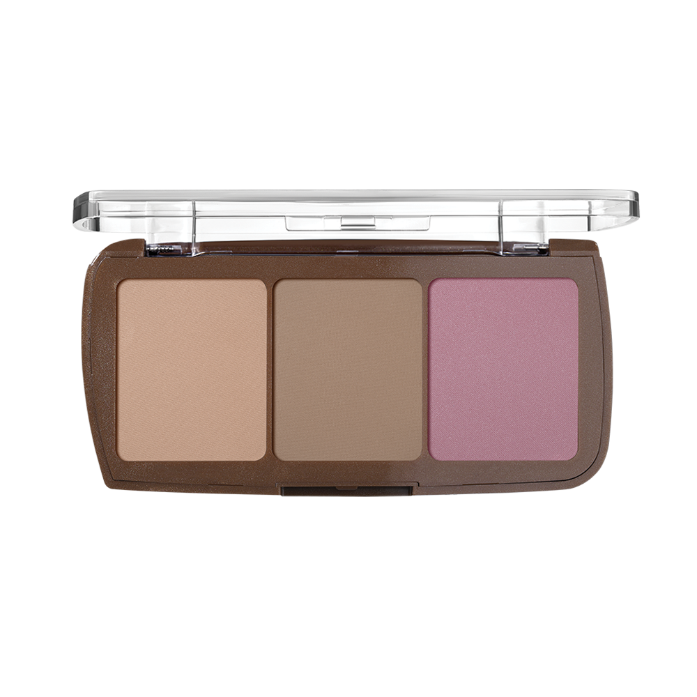 DEBORAH MILANO CONTOUR & SCULPT FACE TRIO PALETTE 10g - باليت كونتور ونحت الوجه الثلاثي من ديبورا