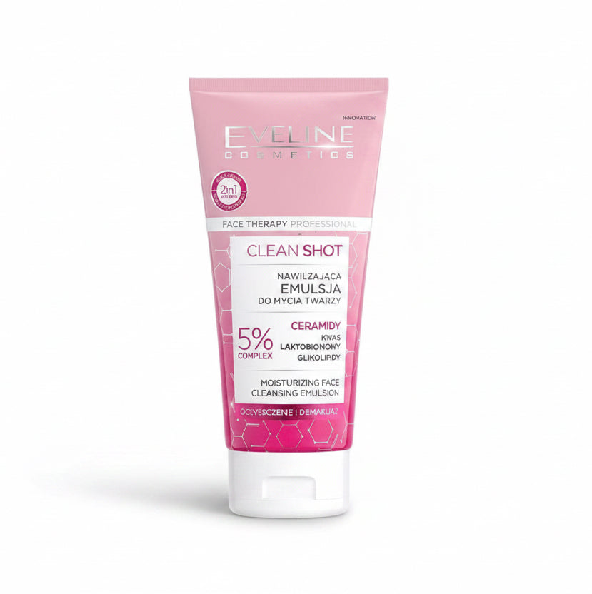 Eveline Clean Shot Cleansing Emulsion - غسول للبشرة الجافة والحساسة