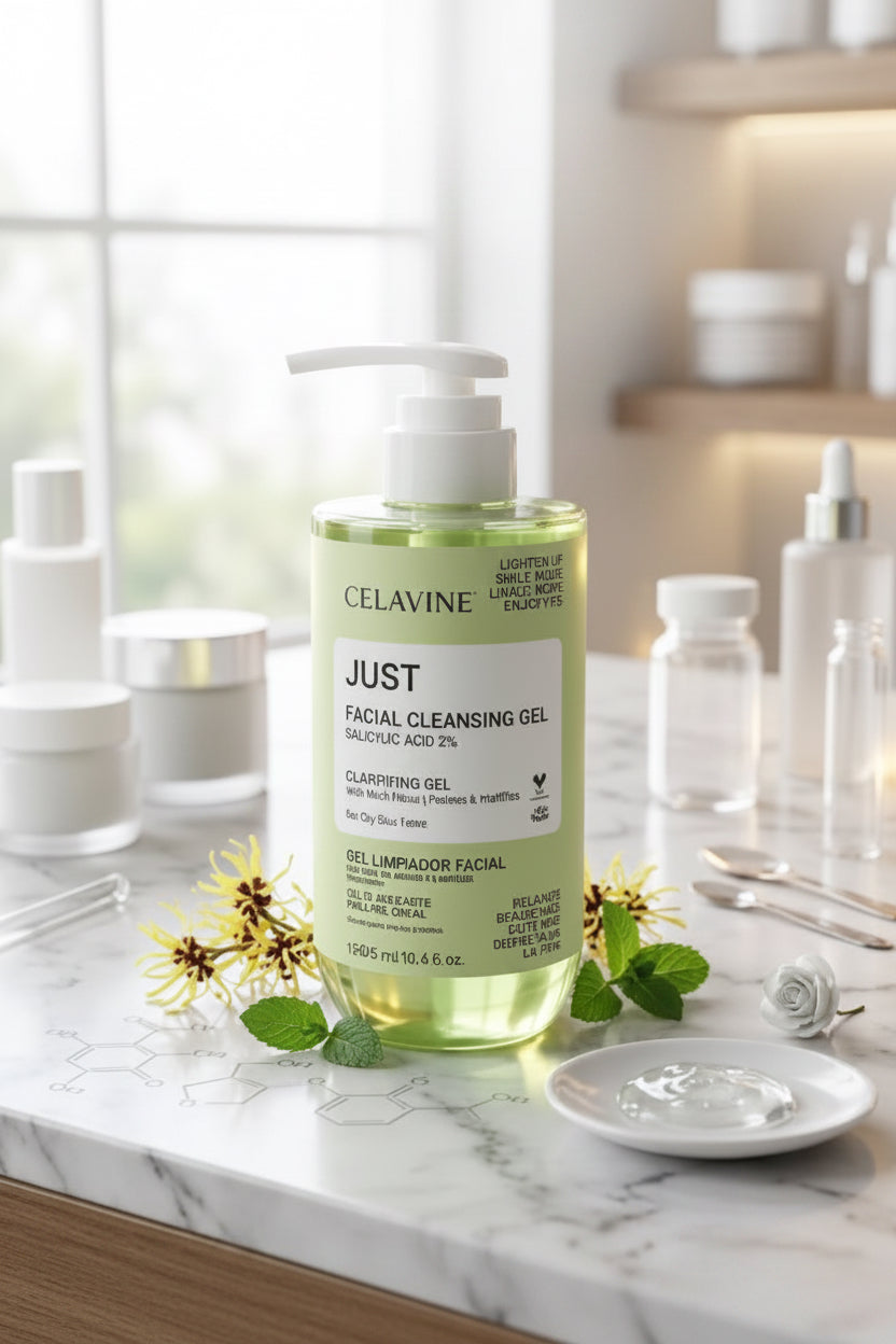 CELAVINE JUST FACIAL CLEANSING GEL (SALICYLIC ACID) 485ml- جل غسول الوجه بحمض الساليسليك من سيلافين