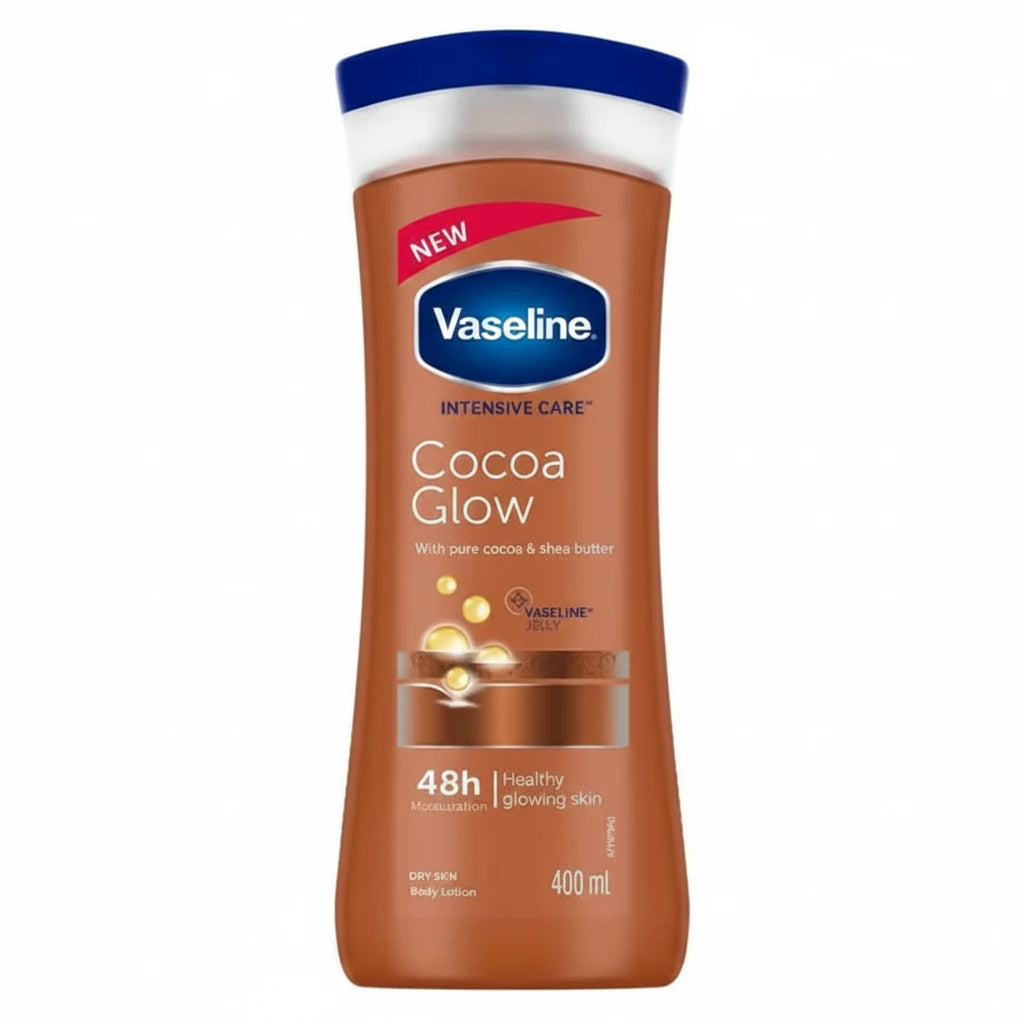 Vaseline Intensive Care Cocoa Glow Body Lotion - لوشن الجسم بزبدة الكاكاو والشيا
