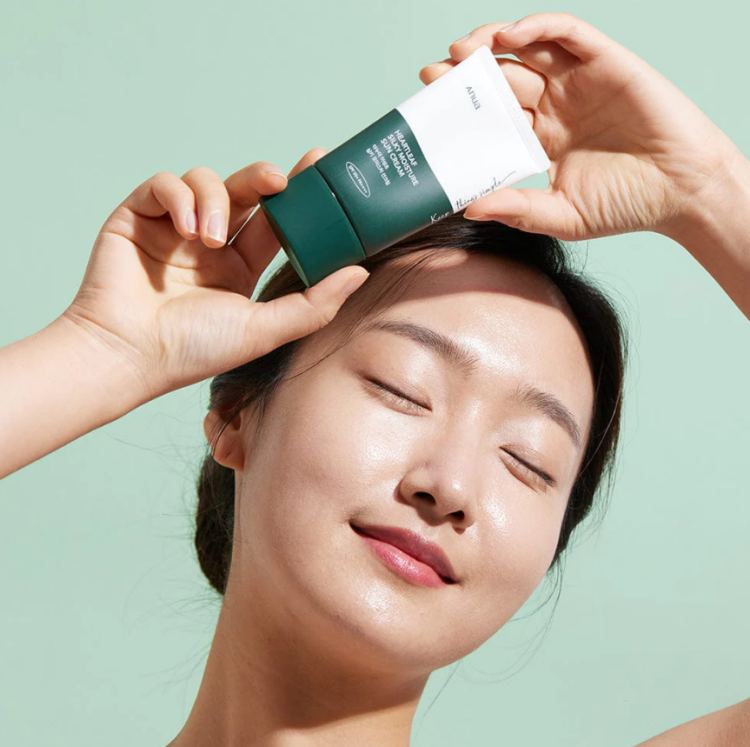 Anua heartleaf silky moisture sun cream spf50+++ - واقي شمس عالي حماية من انوا
