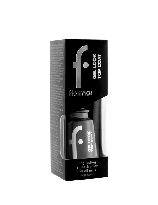 Flormar gel look top coat shine & color for all nails