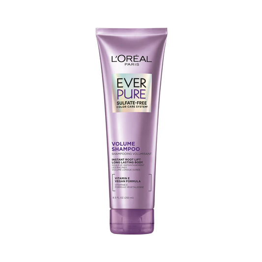 L’oreal ever pure volume shampoo 250ml - شامبو لوريال إيفر بيور فوليوم 250 مل - شامبو للشعر لزيادة الكثافة والعناية باللون