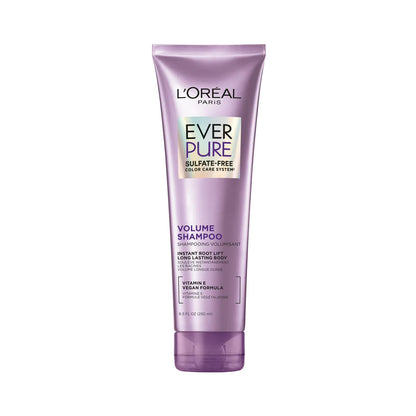 L’oreal ever pure volume shampoo 250ml - شامبو لوريال إيفر بيور فوليوم 250 مل - شامبو للشعر لزيادة الكثافة والعناية باللون