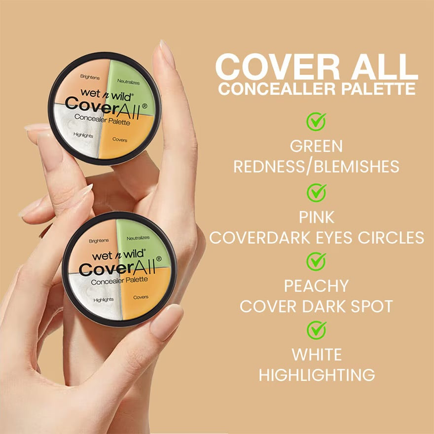 wet n wild concealer palette - لوحة تصحيح باربع درجات من ويت ان ويلد