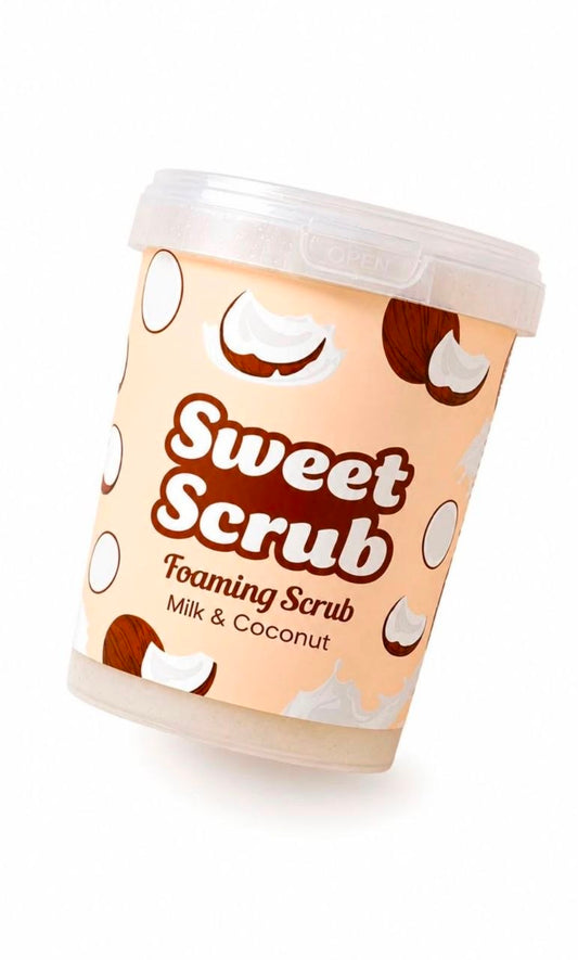 SWEET SCRUB MILK & COCONUT FOAMING SCRUB 500g - سكراب الحليب وجوز الهند من سويت سكراب
