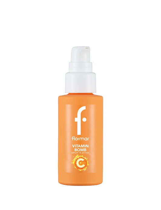 Flormar vitamin c bomb serum & primer - برايمر وسيروم فيتامين سي من فلورمار