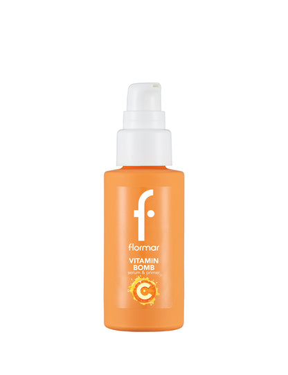 Flormar vitamin c bomb serum & primer - برايمر وسيروم فيتامين سي من فلورمار