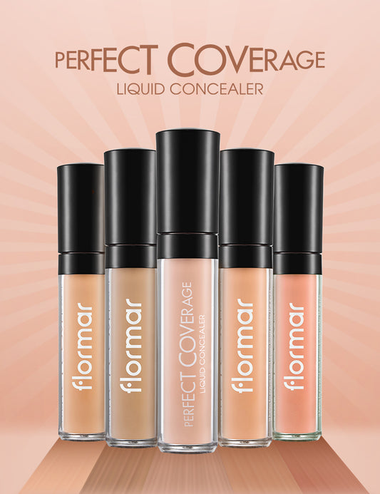 Flormar perfect coverage liquid concealer - كونسيلر سائل عالي تغطية من فلورمار