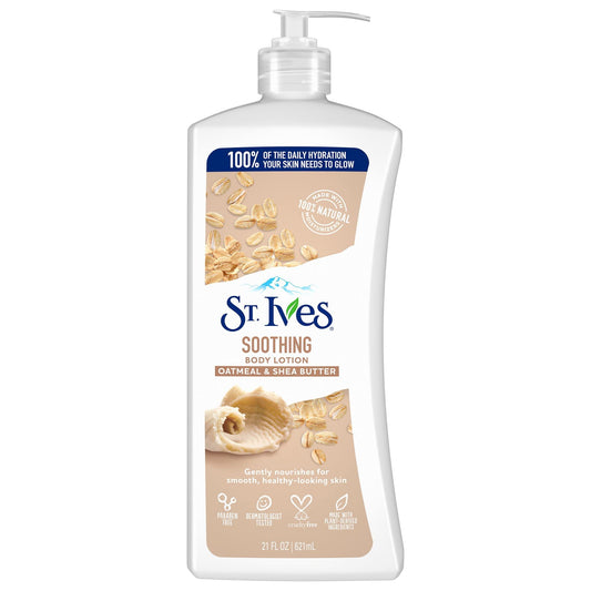 St.ives body lotion avena y karite 532ml - كريم لوشن مرطب للوجه والجسم