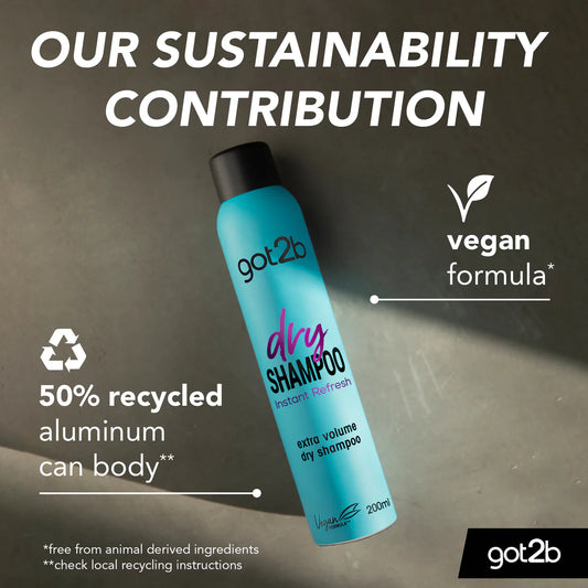 Got2b dry shampoo extra texture 200ml - بخاخ شامبو جاف من كوت