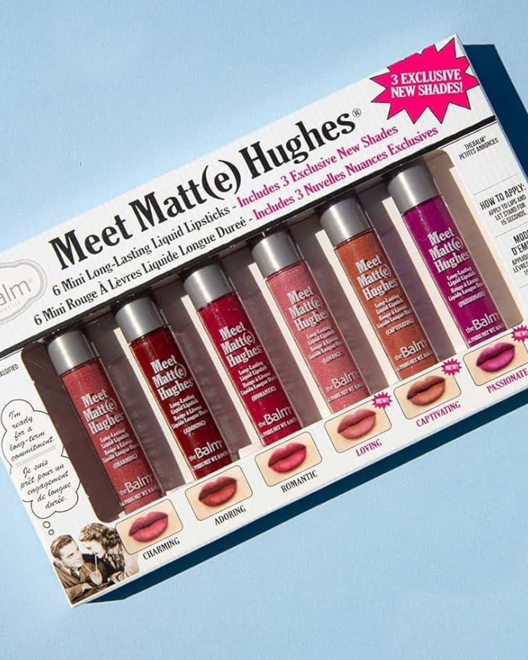 The balm meet matt(e) hughes - مجموعة أحمر شفاه غير لامعة