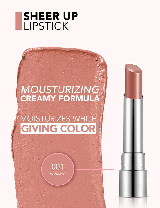 Flormar sheer up lip stick harmony 001 - قلم شفاه ستيك مرطب من فلورمار