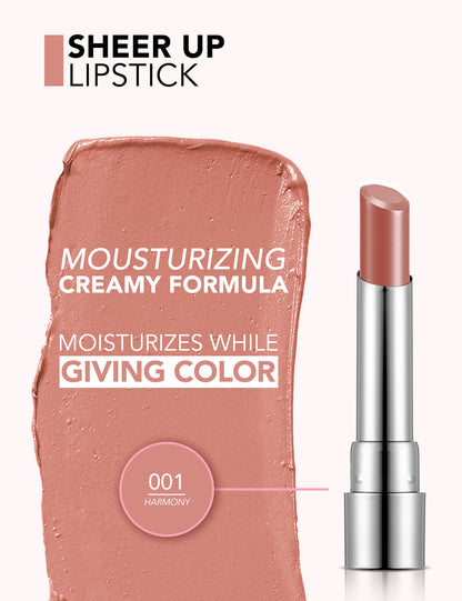 Flormar sheer up lip stick harmony 001 - قلم شفاه ستيك مرطب من فلورمار