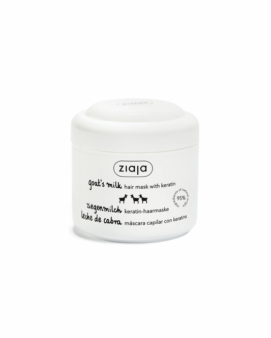 Ziaja Goat's Milk Hair Mask with Keratin -ماسك شعر لتقوية الشعر الجاف والتالف