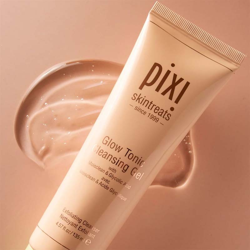 Pixi Skintreats Glow Tonic Cleansing Gel - غسول مرطب مقشر اصفر