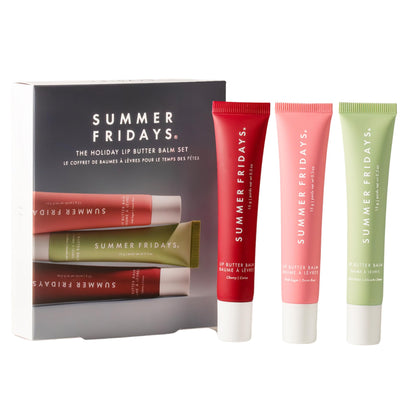 Summer fridays the holiday lip butter balm set - سيت كريم زبدة الشفاه