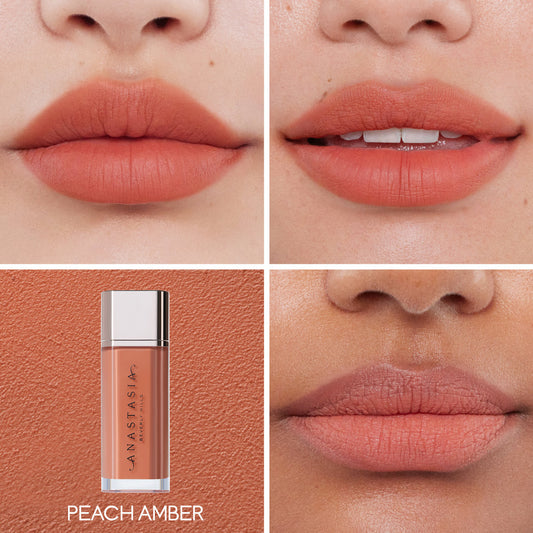 Anastasia beverly hills lip velvet rouge Peach amber- أحمر الشفاه روج سائل من أنستازيا
