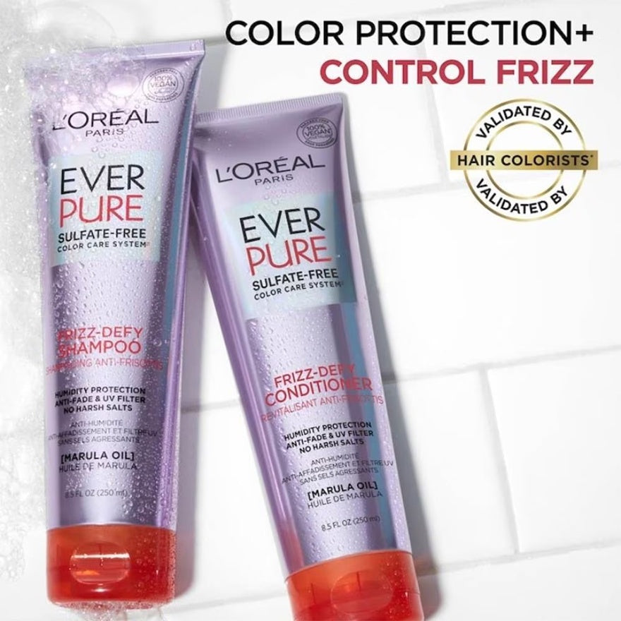 L’oreal ever pure frizz-defy shampoo 250ml - شامبو لوريال إيفر بيور لمقاومة خشونة الشعر 250 مل