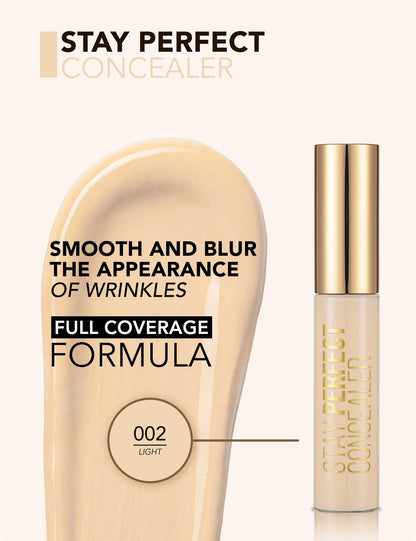 Flormar full coverage concealer stay perferct - كونسيلر خافي عيوب فول كفر من فلورمار