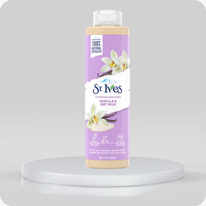 St.ives PAMPERING BODY WASH VANILLA & OAT MILK - غسول الجسم سانت آيفز المدلل بالفانيليا وحليب الشوفان