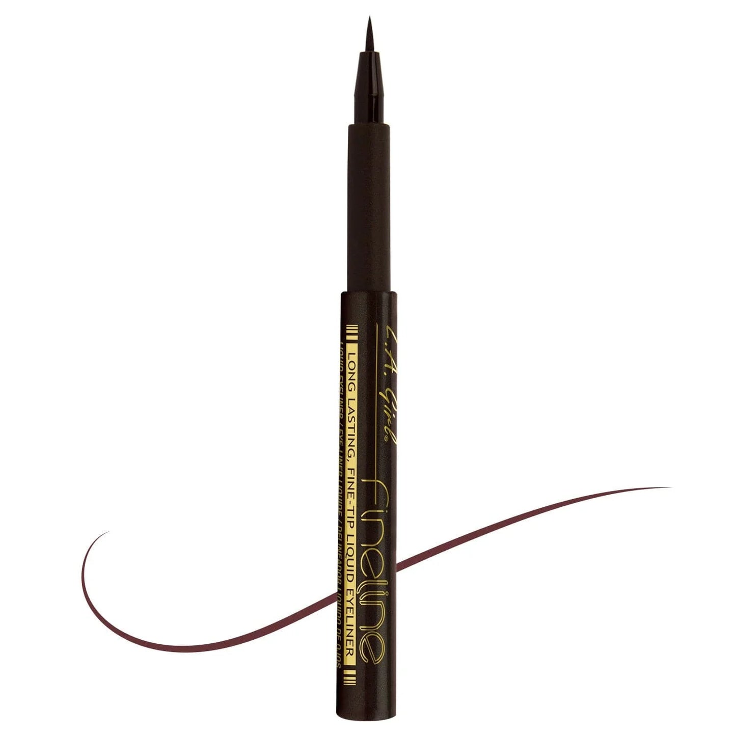 L.A.girl Fineline dark brown -اي لاينر سائل محدد العيون بني غامق