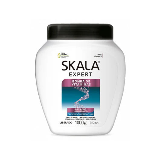 Skala expert bomba de vitaminas cream 1000g - كريم مرطب الشعر بفيتامينات وهايلورنيك أسيد من سكالا برازيلية