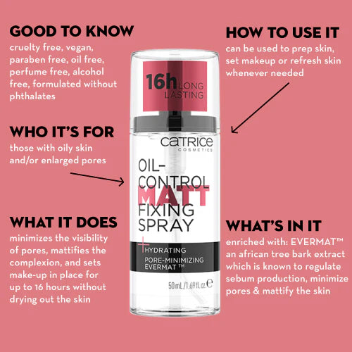 catrice oil control fixing spray - مثبت المكياج أويل كونترول من كاتريس