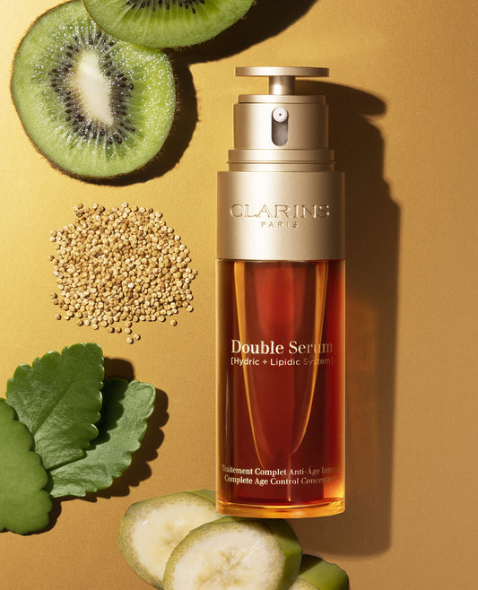 Clarins double serum traitemnt complet anti-age intensif 50ml - سيروم كلارنس دبل المركز لمقاومة علامات التقدم في العمر 50 مل