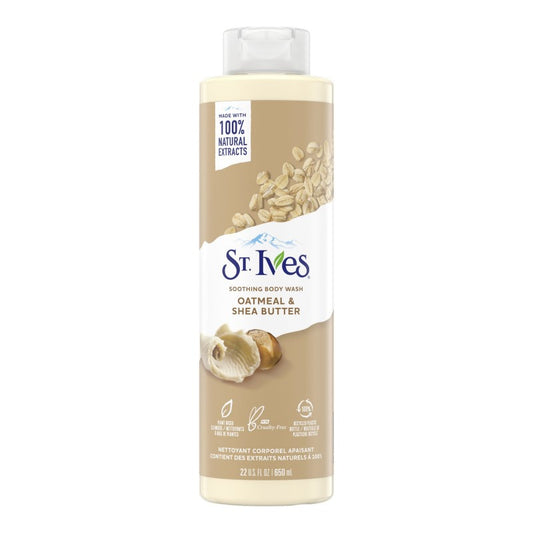 St.Ives SOOTHING BODY WASH
OATMEAL & SHEA BUTTER - غسول الجسم المهدئ بالشوفان وزبدة الشيا