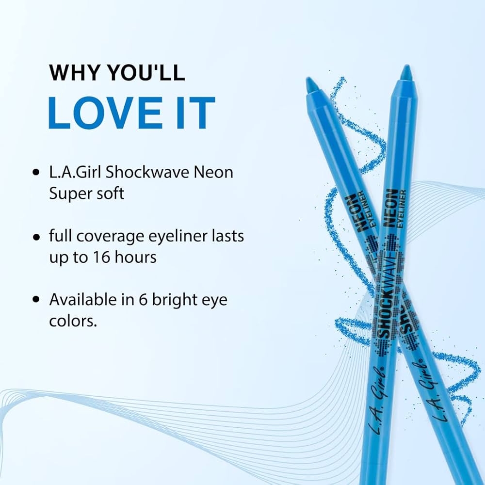 L.A. Girl Shockwave Neon Eyeliner Electric - اي لاينر ازرق