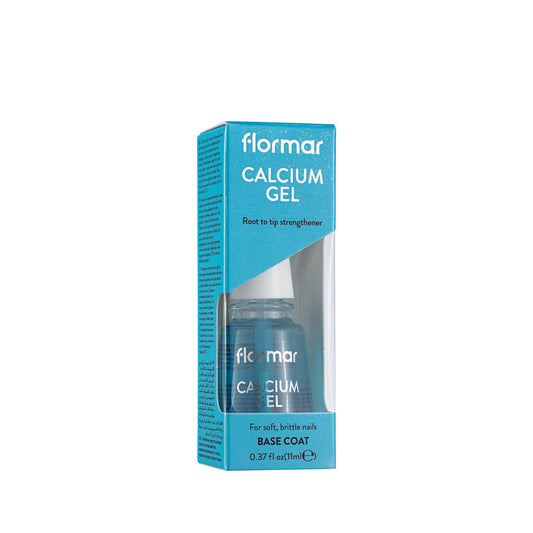 Flormar calcium gel base coat root to tip strengthener for soft, brittle nails