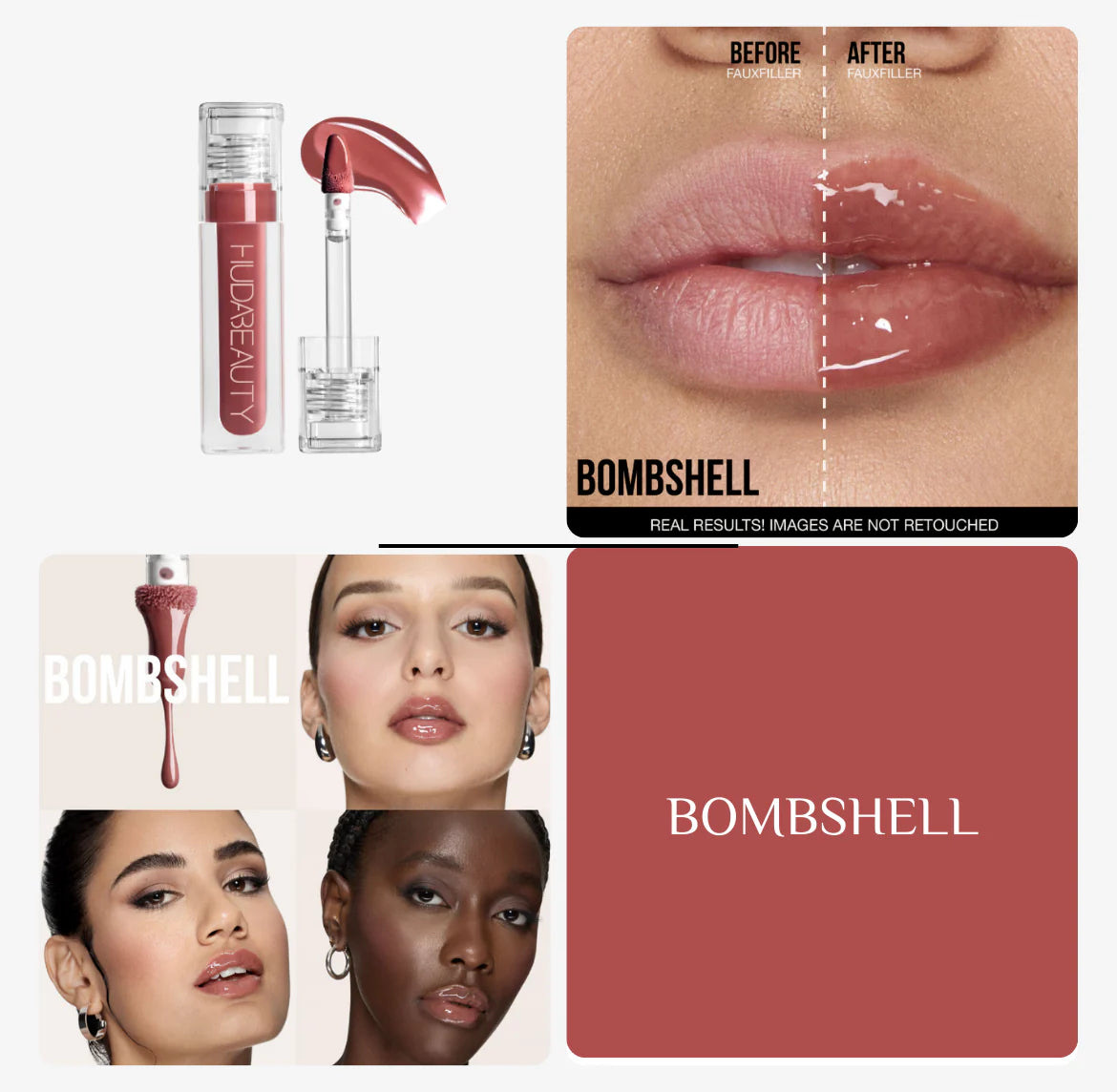 Huda beauty faux filer lip gloss - كلوس الشفاه من هدى بيوتي