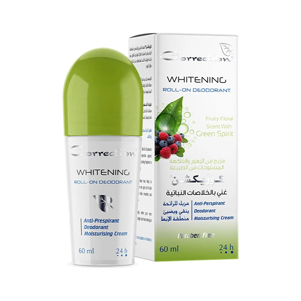 Correction whiting fruity floral scent whith green spirit -مزيل عرق  مفتح من كوركشن