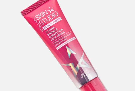 STELLARY Skin Studio RETINOL POWER 5 STARS WRINKLE CORRECTION FACE CREAM 30ml ستيلاري كريم مرطب بعمق يعزز مرونة البشرة ومكافح لعلامات التقدم في السن