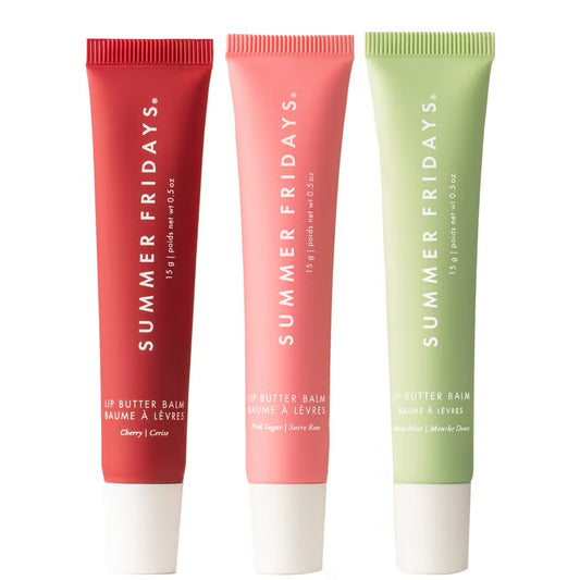 Summer fridays the holiday lip butter balm set - سيت كريم زبدة الشفاه