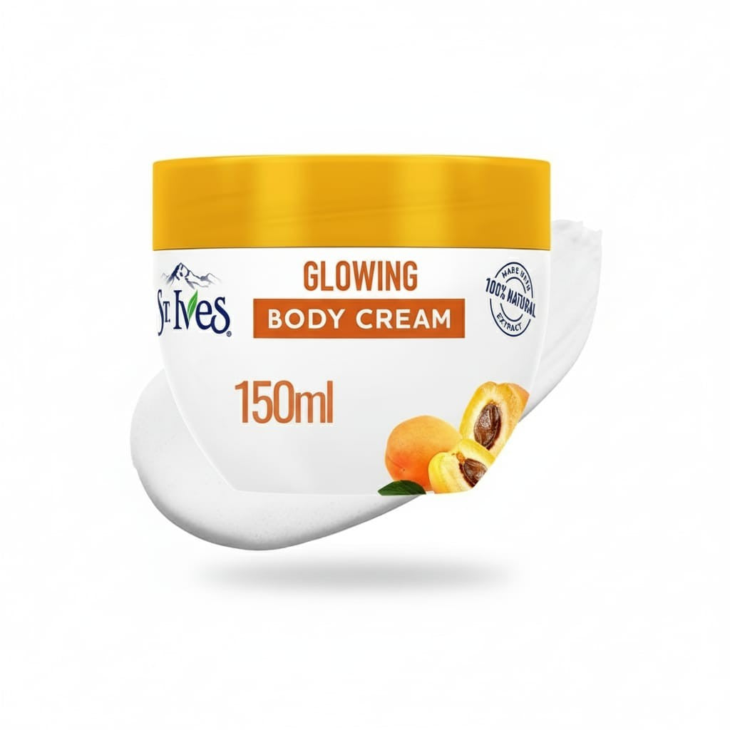 St.ives glowing body cream 150ml - كريم الجسم لبشرة مضيئة وناعمة